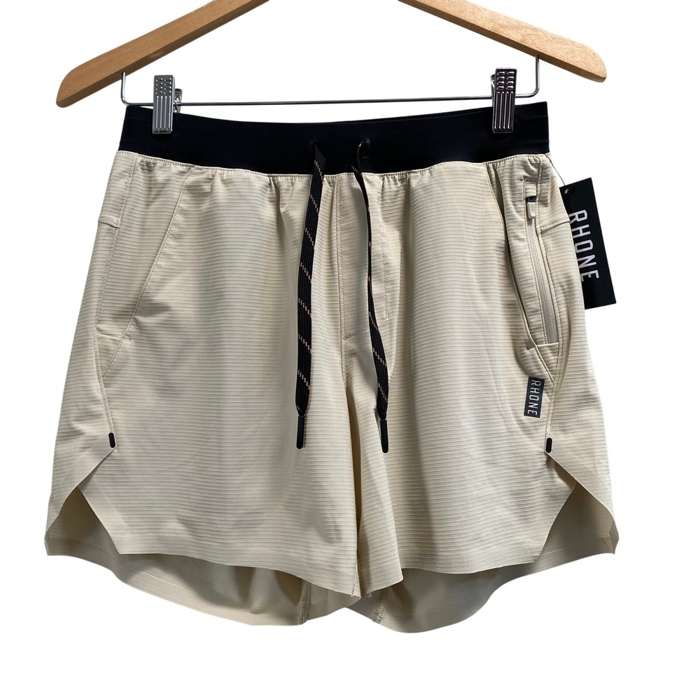 NEW Rhone 5" Invictus Unlined Ripstop Short Sandstone Beige Small - Picture 4 of 6